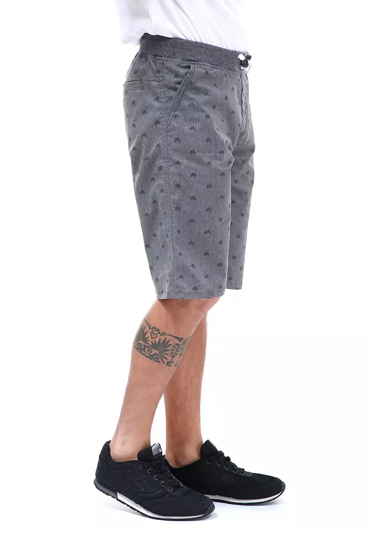 Rissham Celana Pendek Chino Pria Simple Casual Short Pants Material Cotton ORIGINAL - Gray