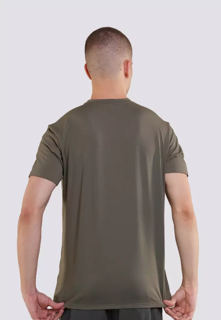 Round Neck Short Sleeved Shirt Activewear for Men