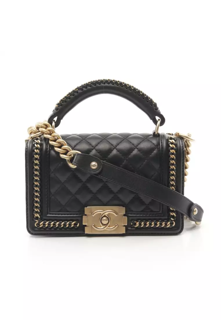 Buy Chanel Pre-Loved Chanel boy chanel top handle flap chain