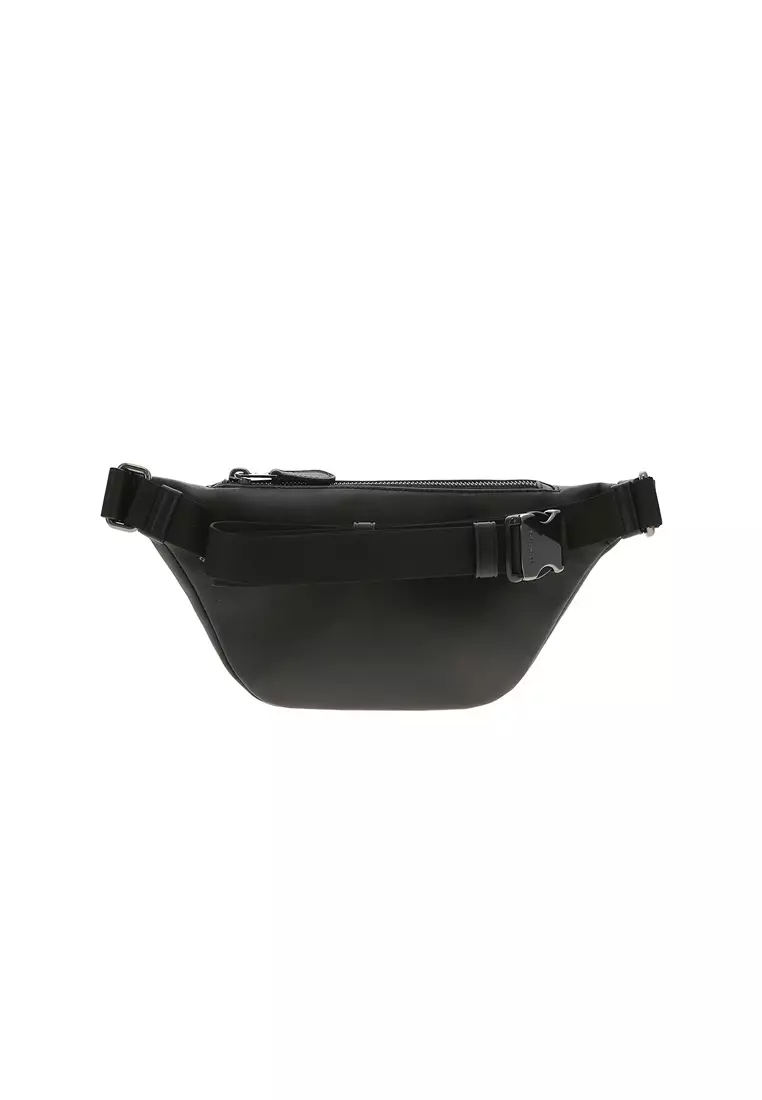 Warren Mini Belt Bag In Signature Canvas Charcoal CW369
