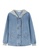 A-IN GIRLS blue Fashion Color Block Hooded Denim Jacket CBFC2AA1514CDCGS_4