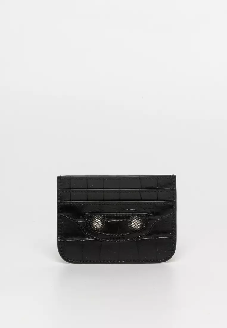 Balenciaga black hot sale card holder