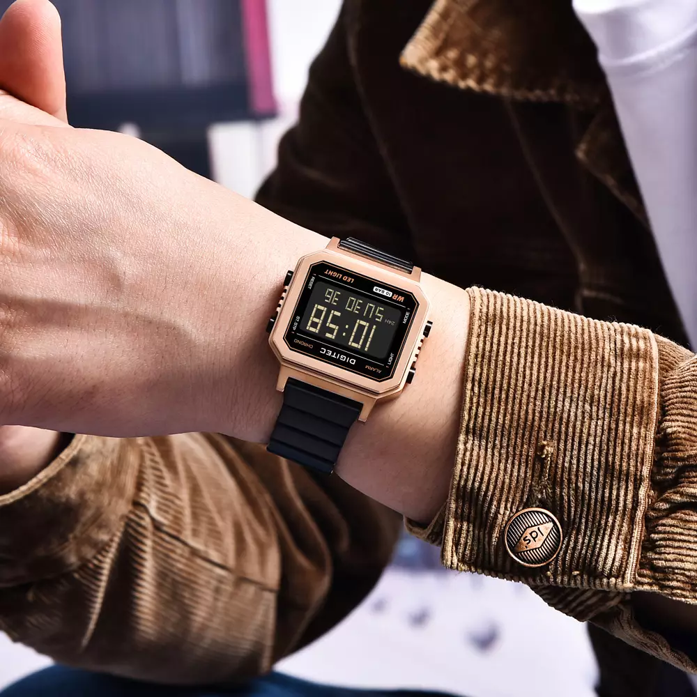 DIGITEC Jam Tangan Pria DGS-5180R-BRG4 + 2 EXTRA STRAPS