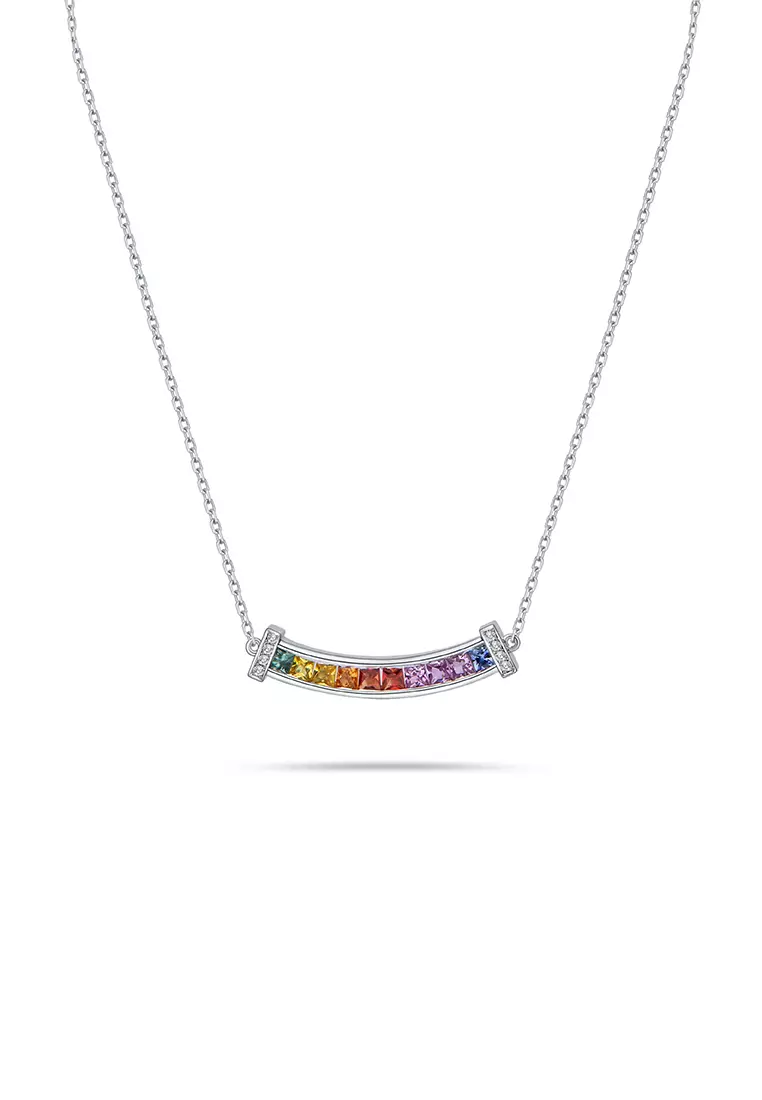 Rainbow deals sapphire pendant