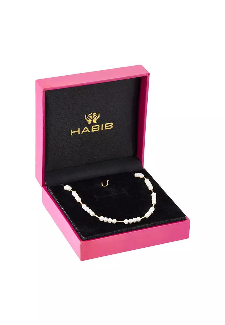 HABIB Fresh Water Pearl Necklace in 750/18K Yellow Gold 561360725
