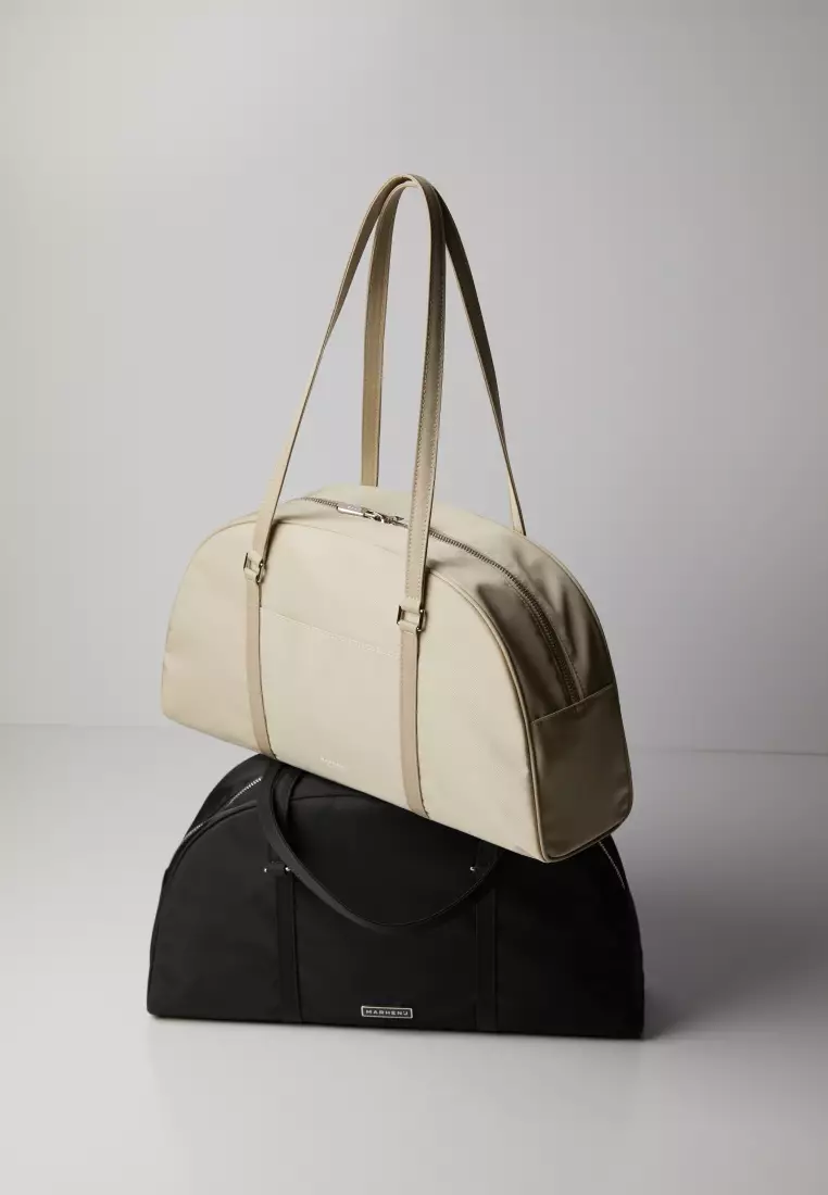 ALICE Nylon Crossbody Bag Beige
