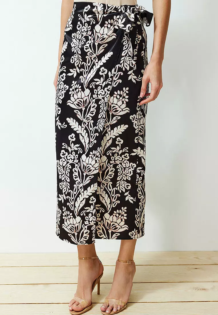 Wrap Midi Skirt