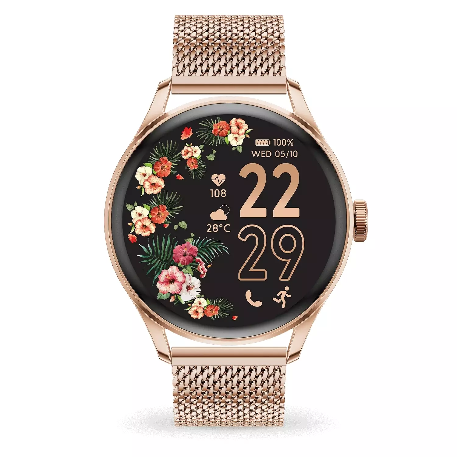 ICE Smart Watch 2.0 round 1.20 - Rose-Gold Milanese 39mm [023394]