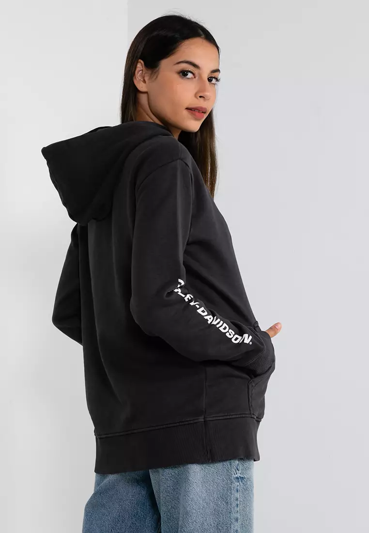 HD Oversized Street Machine Bar & Shield Hoodie