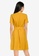 ZALORA BASICS yellow Mini Sheath Dress With Belt 834D9AA2DE00D9GS_2