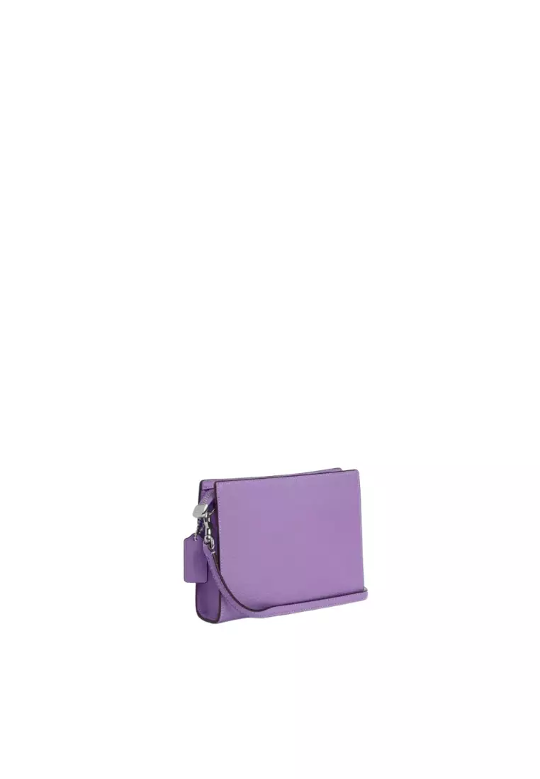 Coach Slim Crossbody Bag Pebbled Leather In Iris Cat21