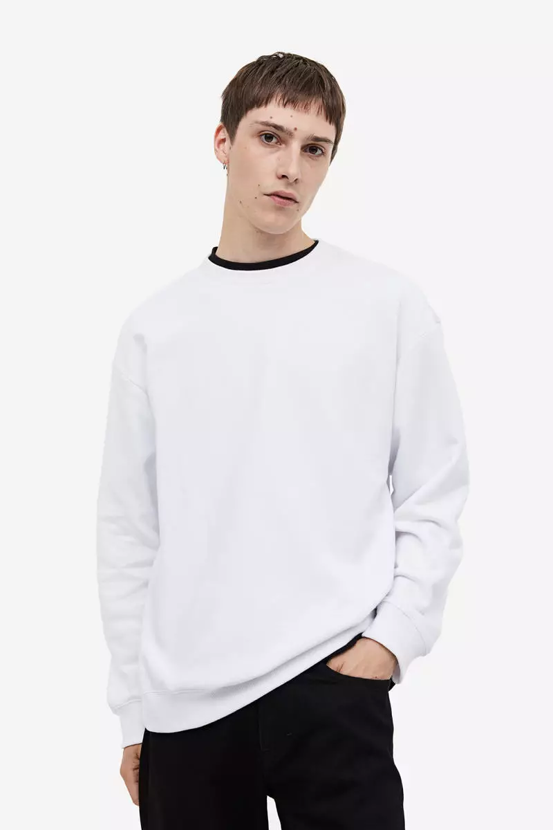Relaxed fit on sale sweatshirt h&m