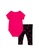 Nike black Nike Girl Newborn's Bodysuit & Leggings Set (0 - 9 Months) - Black 01840KA4A5E914GS_2