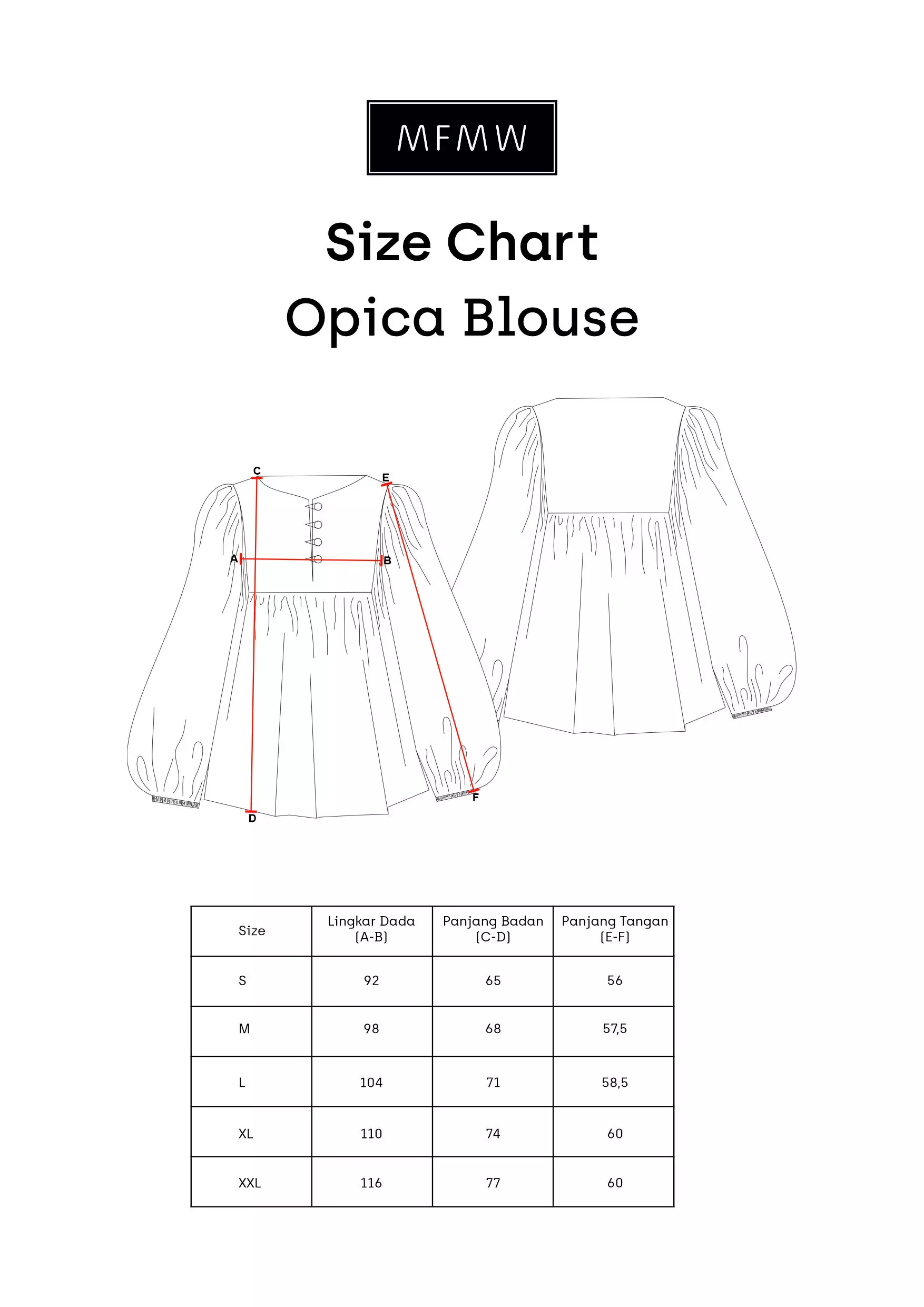 MFMW Opicya Atasan Blouse Mocca