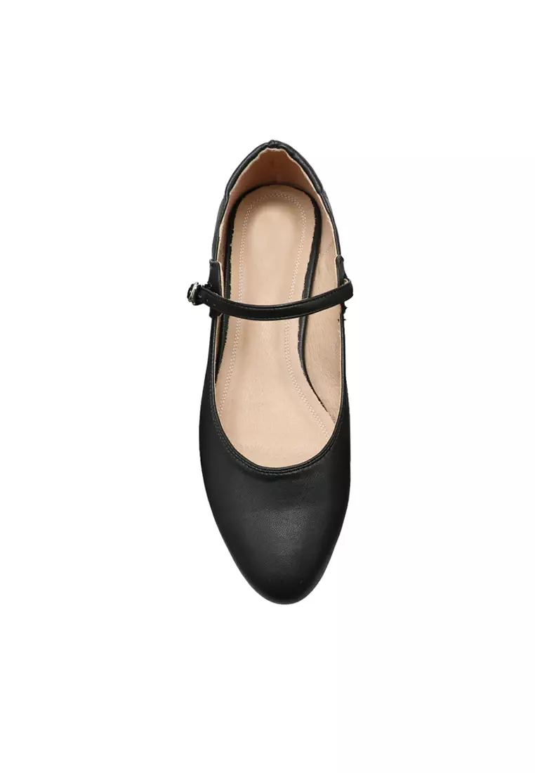 Girly Microfiber Leather Ballerina TH870-1