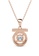 Her Jewellery gold Tangent Pendant (Rose Gold) - Made with premium grade crystals from Austria 779B2AC411B371GS_3