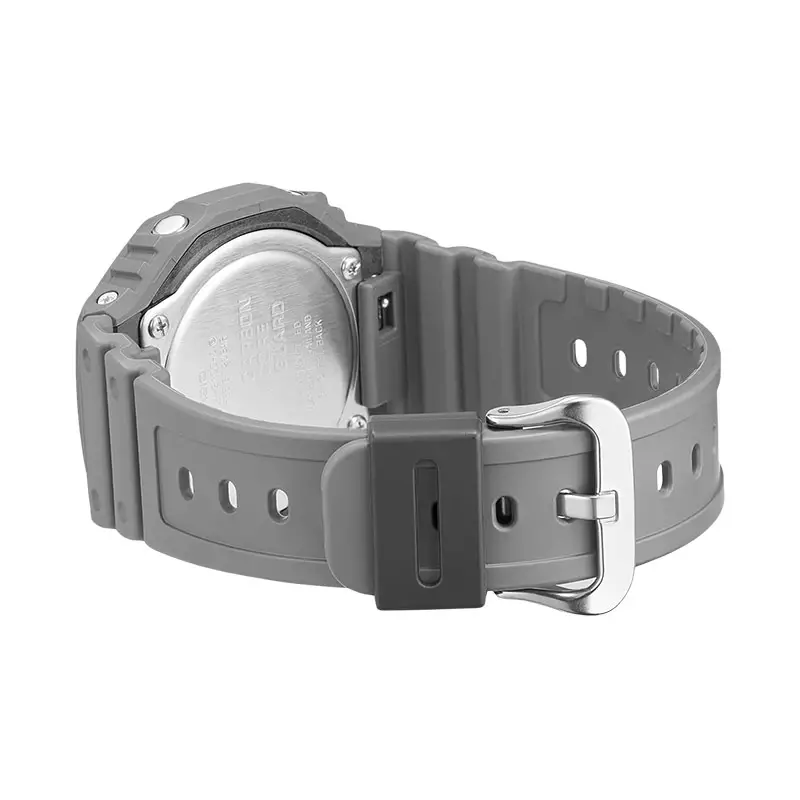 Jam Tangan Pria Casio G-Shock GA-2100HD-8ADR CasiOak Hidden Glow Series Digital Analog Luminous Dial Grey Resin Band