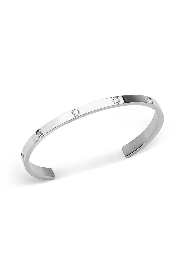 Classic Lumine 5.5mm Bracelet Silver Unisex Bracelet for women and men stainless steel crystal Bracelet DW Official Authentic Original