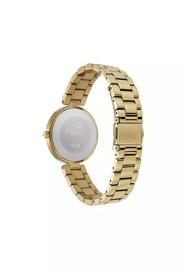 Olivia Burton Classic T-Bar Ivory Dial 3 Link Bracelet 32mm - 24000260