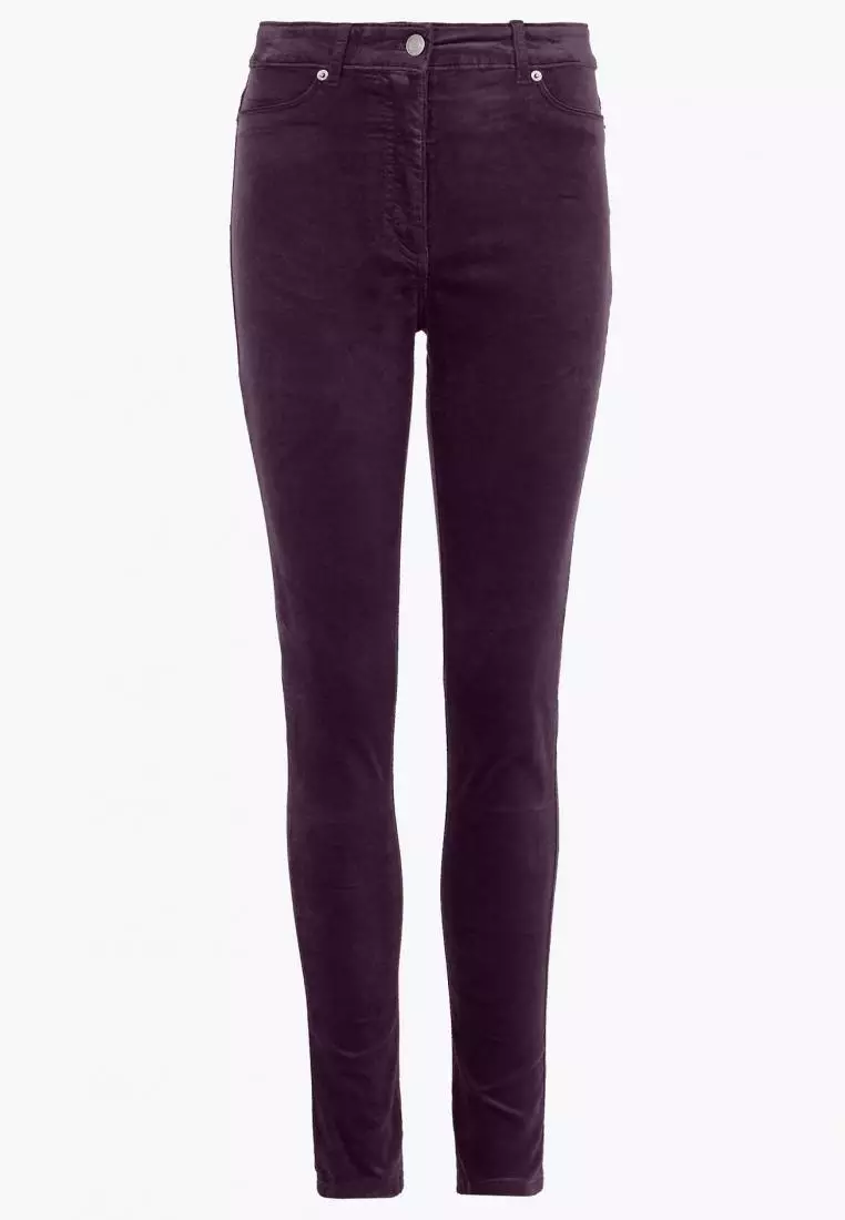 Velvet Corduroy Ankle Grazer Trousers