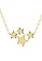 Her Jewellery gold Quad Star Pendant (Yellow Gold) - Made with premium grade crystals from Austria 6C7FFAC23E083DGS_3