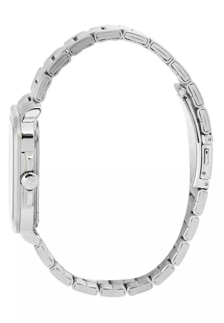 Jam Tangan Pria Alexandre Christie Classic Steel AC 8687 MDBSSSL Silver Dial - Stainless Steel