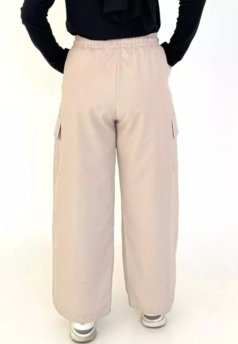 BUY 1 GET 1 FREE Alia Cargo Pants [Beige - Army]