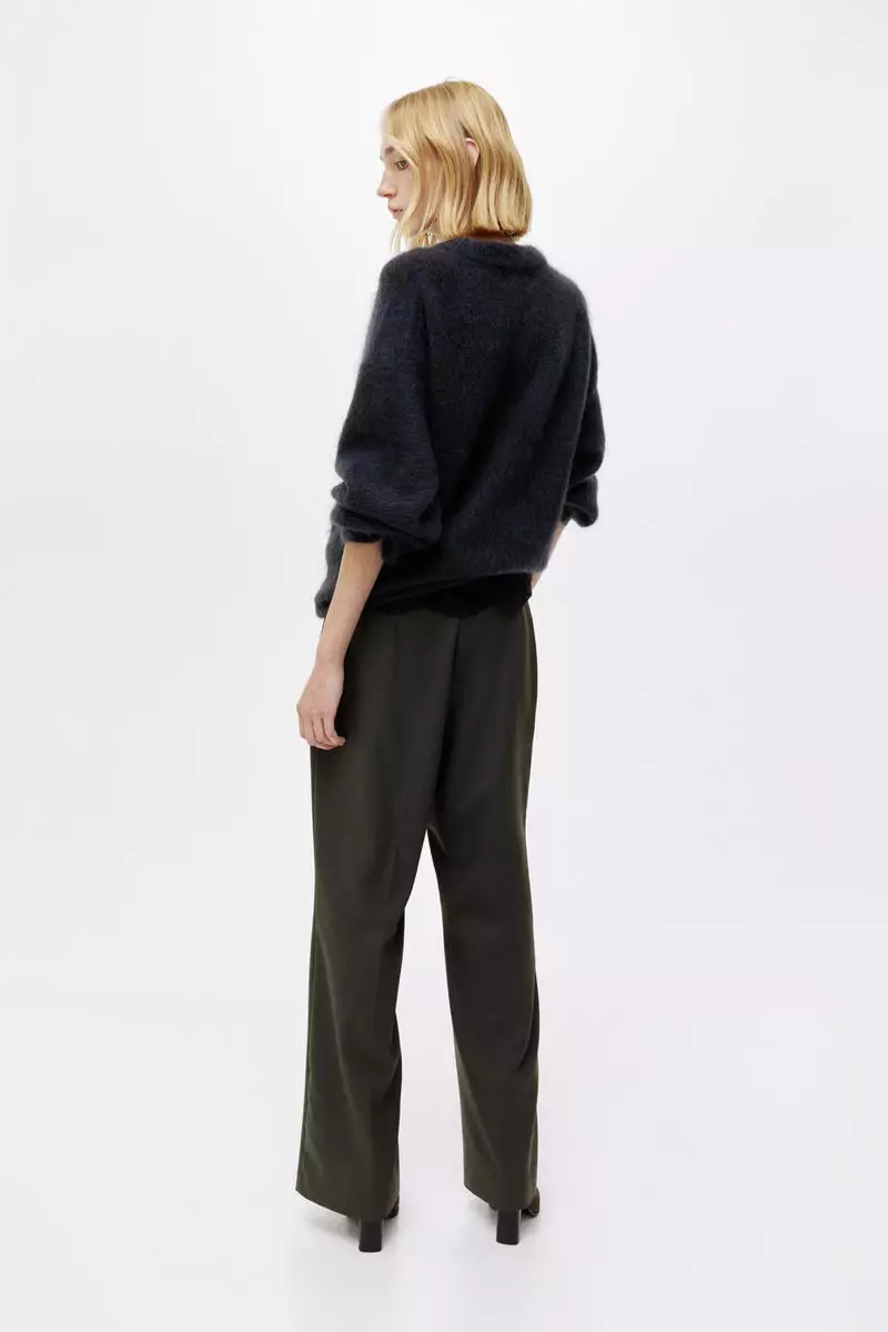 Straight crease-leg trousers