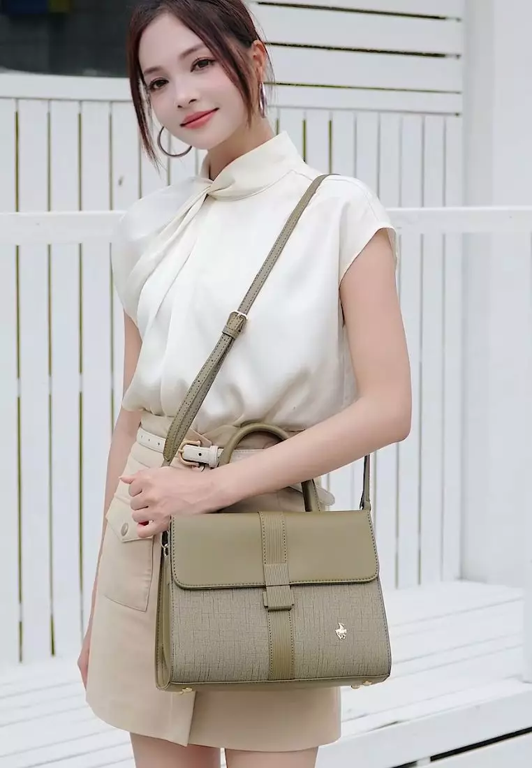 Women's Top Handle Bag / Sling Bag / Crossbody Bag (Tas Selempang / Tas Tangan) - Hijau