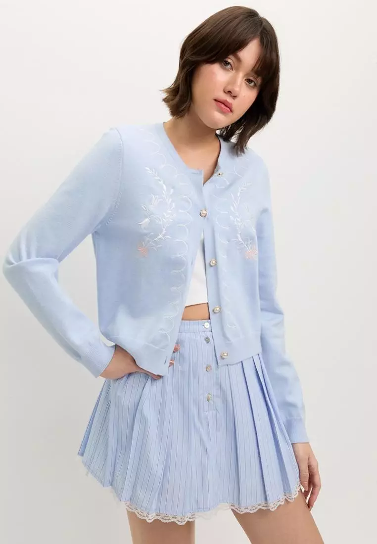 Embroidered Cardigan