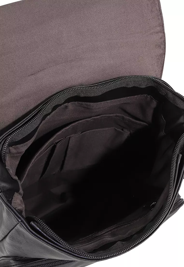 Distressed Leather Relay Backpack