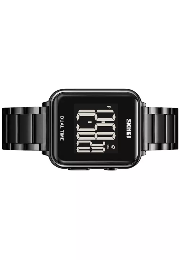 Jam Tangan Digital Pria Waterproof Many Function Strap Tali Material Stainless Steel IR03 ORIGINAL