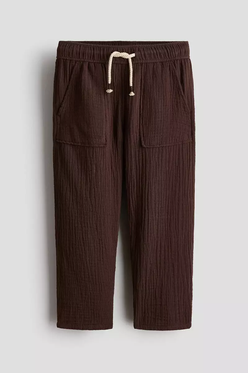 Muslin drawstring trousers