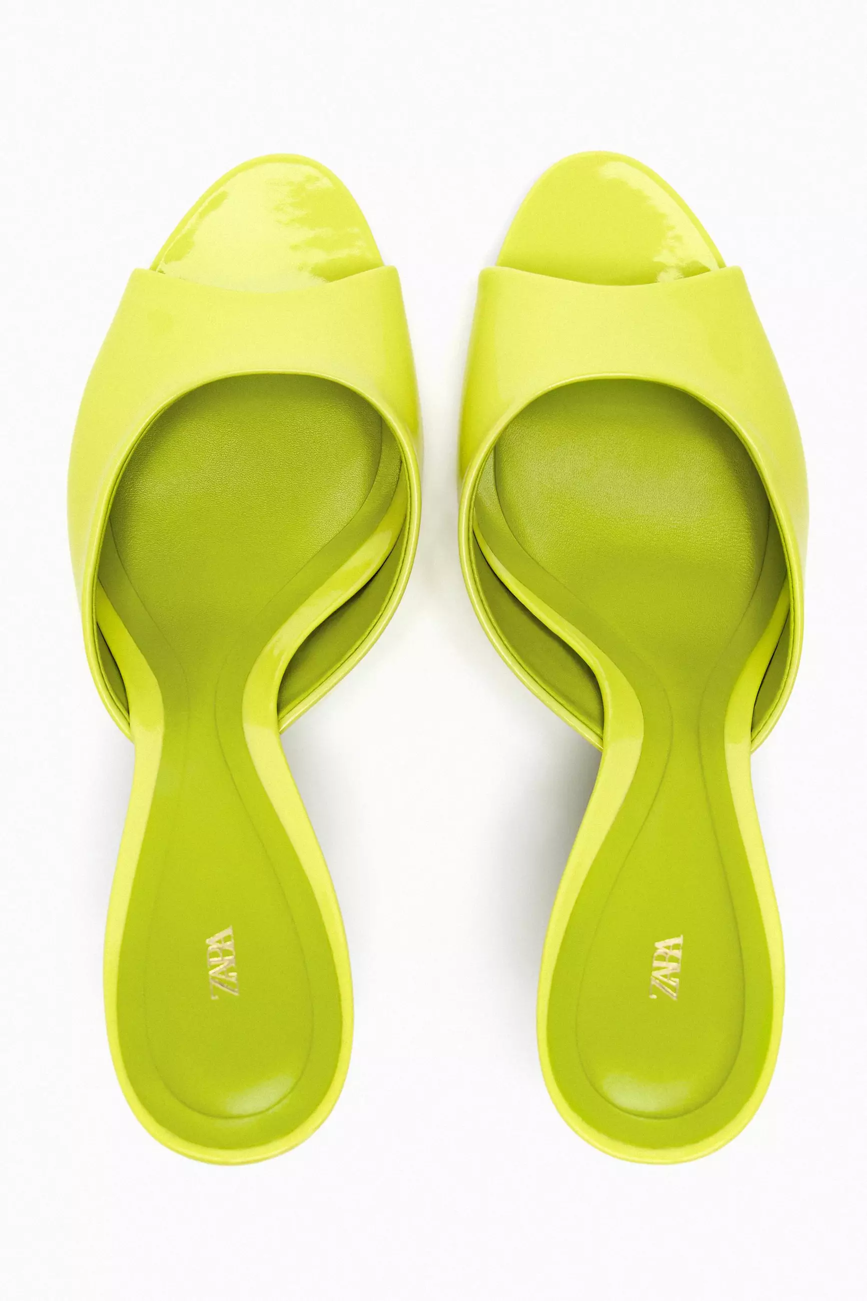 Zara yellow mules on sale