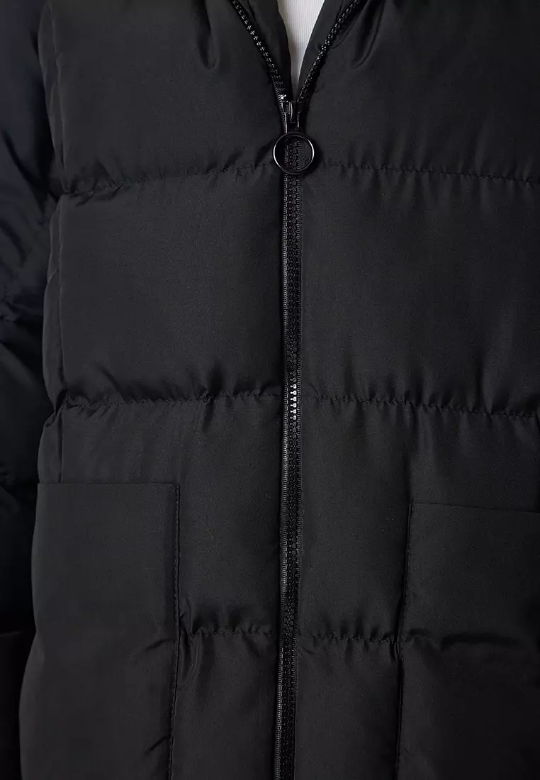 Hooded Long Inflatable Coat