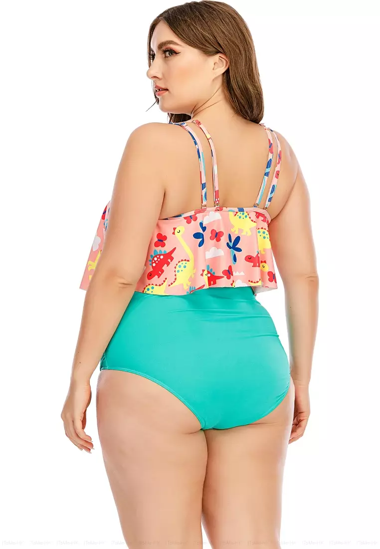 Cute plus size hotsell high waisted bathing suits