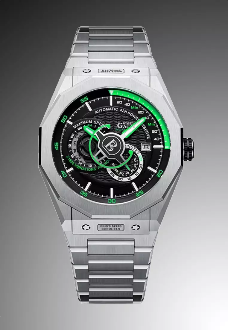 BONEST GATTI™ Automatic Unisex Stainless Steel Watch, Stainless Steel Bracelet
