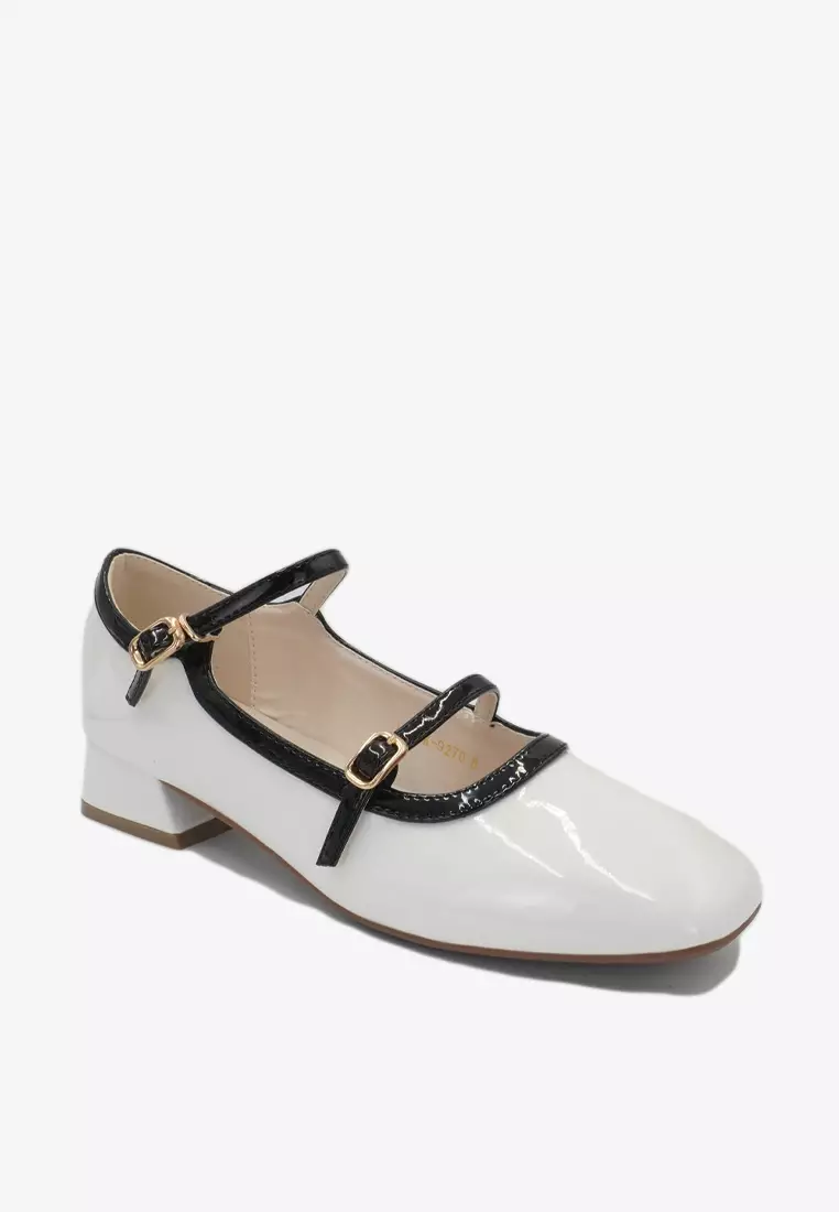 Dr. Cardin Women Luxe Mary Jane Low Block Heel L-RAK-9270