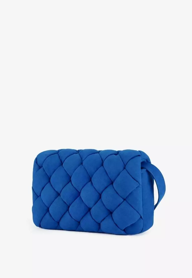 JW Pei Maze Faux Suede Bag Classic Blue