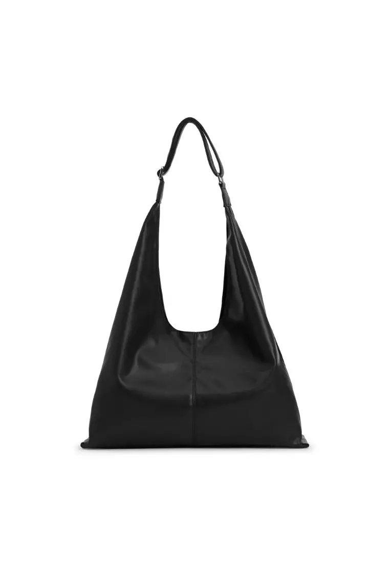 Downtown Hobo Sustainable Vegan Leather Shoulder Bag with Card Holder