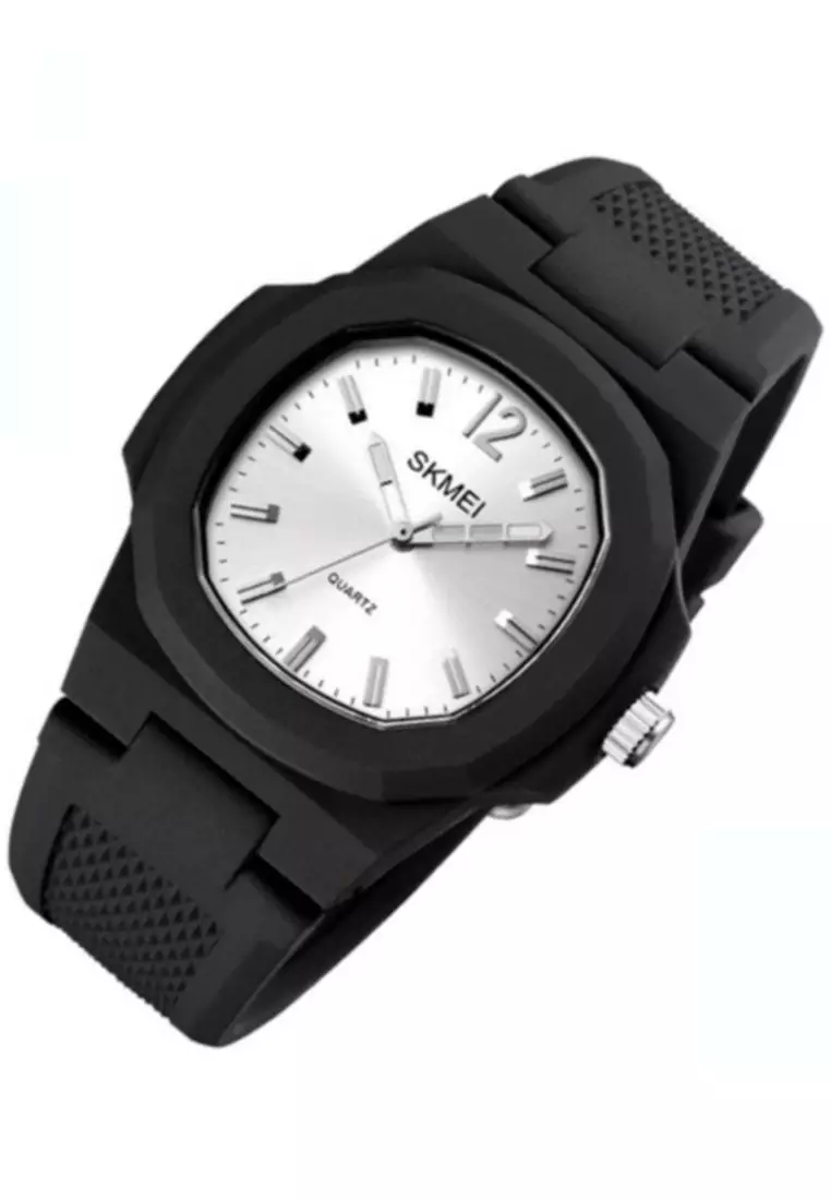 Jam Tangan Analog Pria Design Sport Stylish Water Resistant 50m Strap Tali Material Silicone RXY387 ORIGINAL