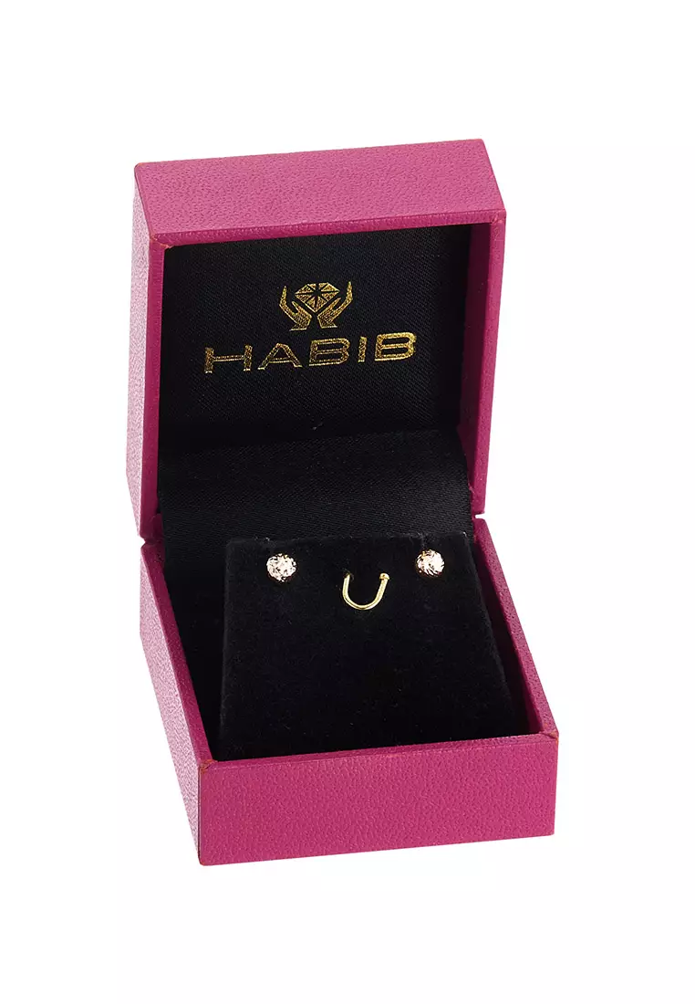 HABIB 375/9K Rose Gold Earrings (Tatinia) BSC4-DCBE0004MM-V-3R