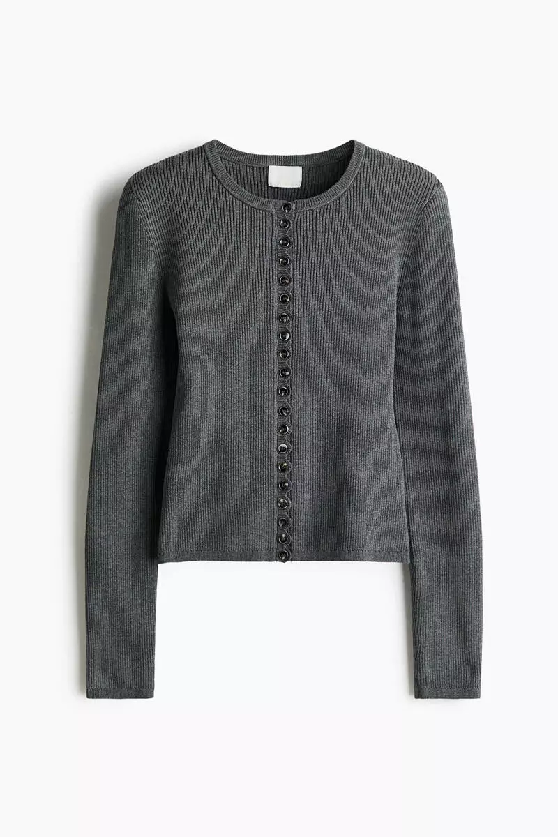 Ribbed cardigan