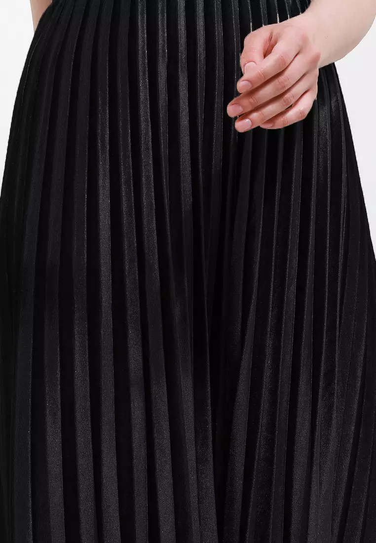 Pleated Skirt Velvet