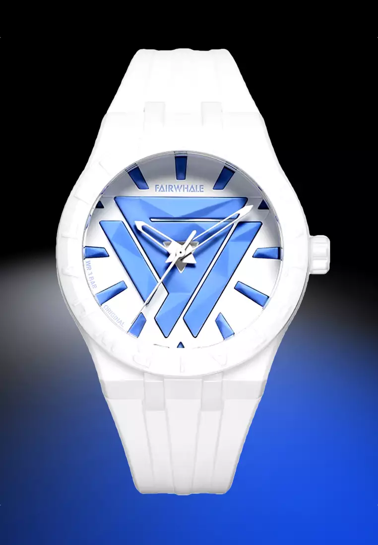 Unisex Quartz Watch, 43mm, Rubber Strap