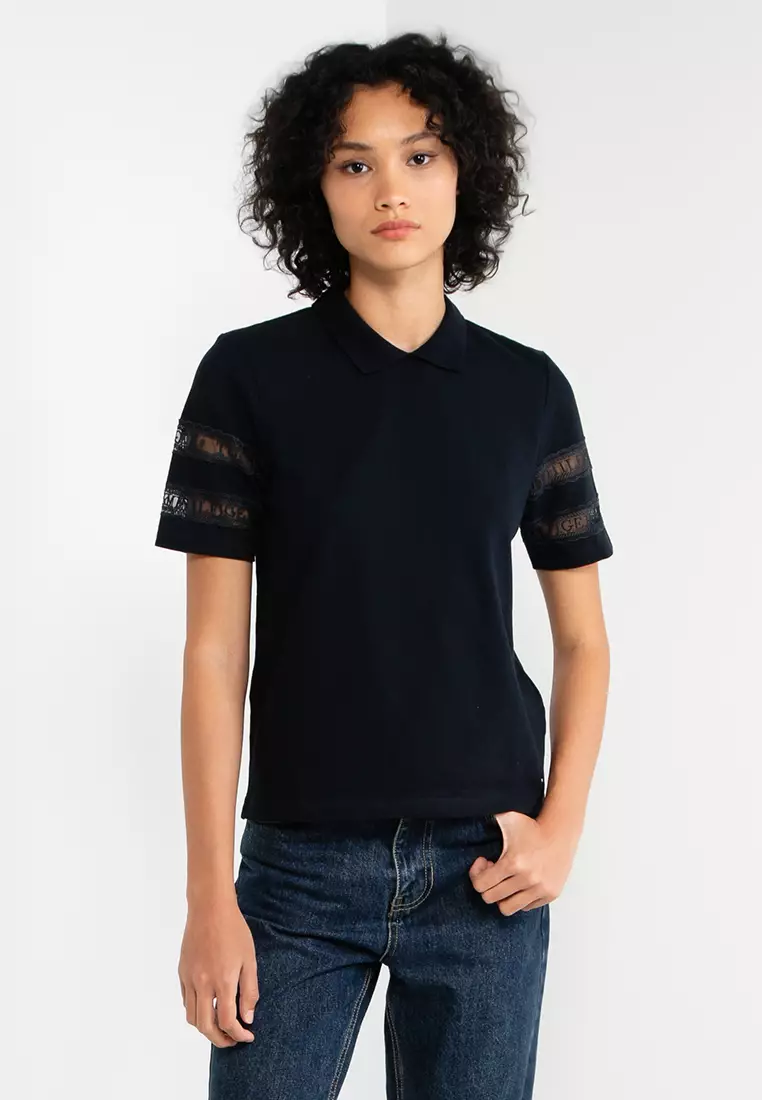 black tommy hilfiger t shirt women's