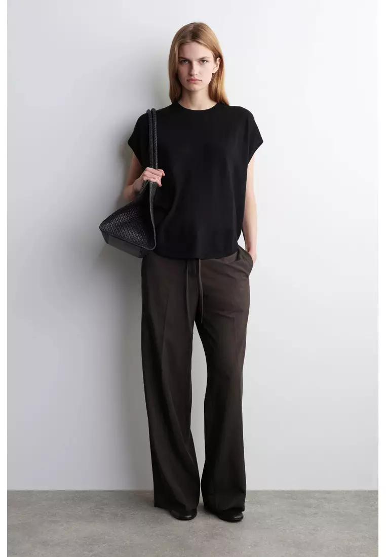 CIRCLE-CUT MERINO WOOL TOP