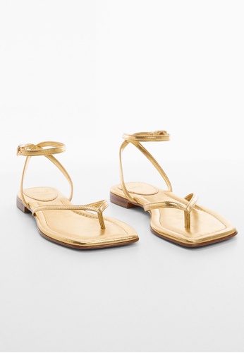 Mango Metallic Straps Sandals 2023 | Buy Mango Online | ZALORA Hong Kong