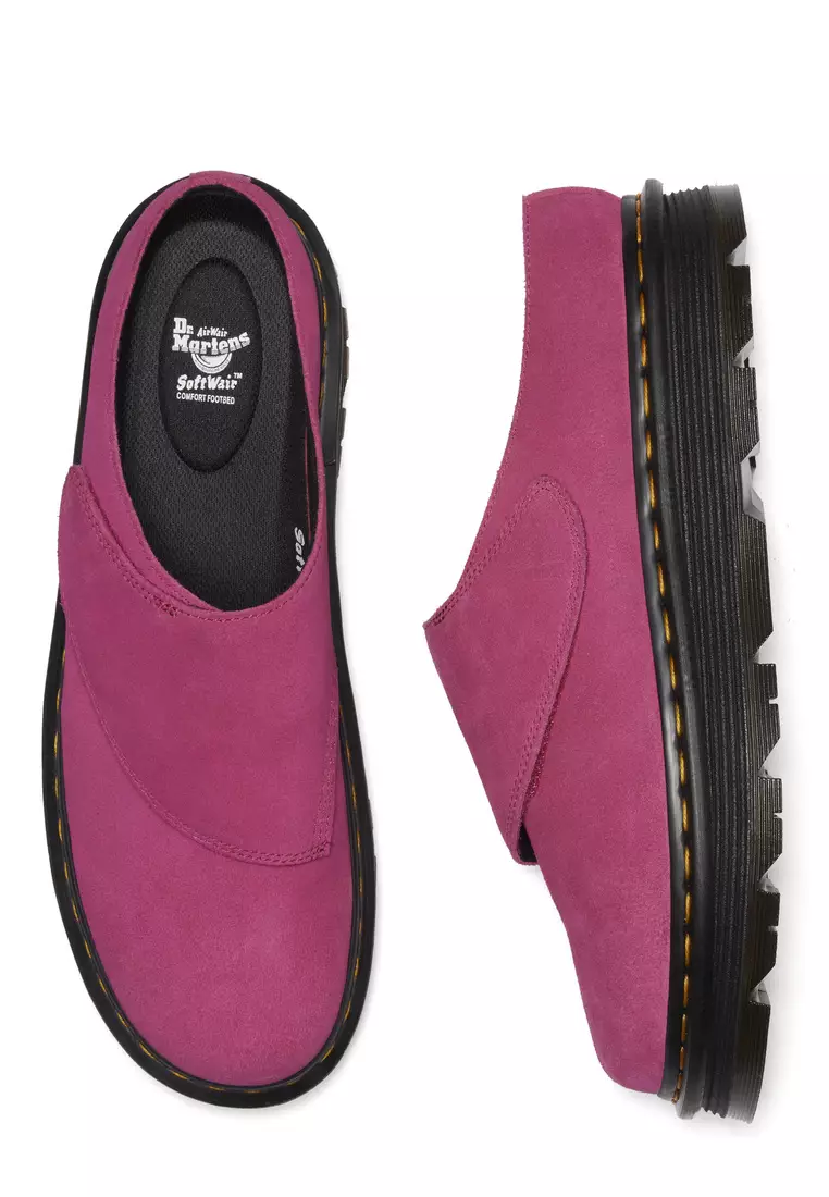 Zebzag AnyWair Suede Fuchsia Pink Mules - Women