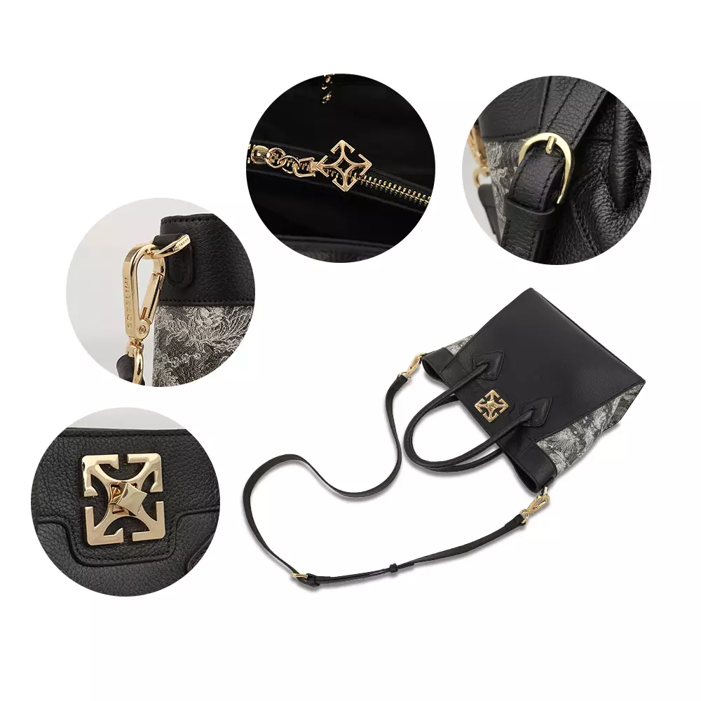 Canta Satchel Flower Prt